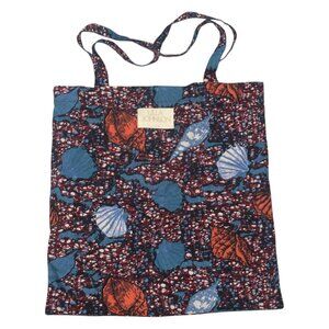 Ulla Johnson Sea Shells Beach Print Fabric Tote Dust Bag